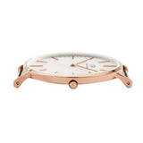 Daniel Wellington Classic Suffolk White Dial Brown Leather Strap Watch For Women - DW00100120 Authentic Buy Shop Now