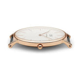 Daniel Wellington Classic Winchester White Dial Three Tone Nylon Strap Watch For Women - DW00100033 Authentic Buy Shop Now