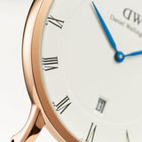 Daniel Wellington Dapper St Mawes White Dial Brown Leather Strap Watch For Men - DW00100083 Authentic Buy Shop Now