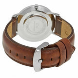 Daniel Wellington St Mawes White Dial Brown Leather Strap Watch For Men - DW00100052 Authentic Buy Shop Now