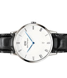 Daniel Wellington Dapper Reading White Dial Black Leather Strap Watch For Men - DW00100108 Authentic Buy Shop Now