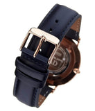 Daniel Wellington Classic Somerset White Dial Blue Leather Strap Watch For Women - DW00100123 Authentic Buy Shop Now