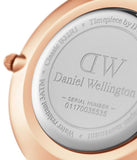 Daniel Wellington Classic Petite Dover Black Dial White NATO Strap Watch For Women - DW00100312 Authentic Buy Shop Now