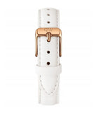 Daniel Wellington Classic Petite Bondi Black Dial White Leather Strap Watch For Women - DW00100283 Authentic Buy Shop Now