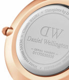 Daniel Wellington Classic Petite Bristol Black Dial Brown Leather Strap Watch For Women - DW00100165 Authentic Buy Shop Now