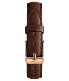 Daniel Wellington Classic Petite York White Dial Brown Leather Strap Watch For Women - DW00100232 Authentic Buy Shop Now