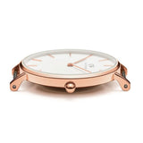 Daniel Wellington Classic Petite Dover White Dial White Nylon Strap Watch For Women - DW00100311 Authentic Buy Shop Now