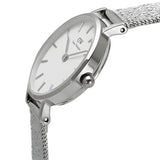 Daniel Wellington Classic Petite Sterling White Dial Silver Mesh Bracelet Watch for Women - DW00100442 Authentic Buy Shop Now