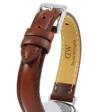 Daniel Wellington Classic Petite St Mawes Black Dial Brown Leather Strap Watch For Women - DW00100237 Authentic Buy Shop Now