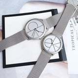 Calvin Klein Minimal White Dial Silver Mesh Bracelet Watch for Men - K3M5115X Authentic Buy Shop Now