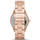 Fossil Boyfriend Multifunction Rose Gold Dial Rose Gold Steel Strap Watch for Women - ES3885 Authentic Buy Shop Now