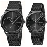 Calvin Klein Minimal Black Dial Black Mesh Bracelet Watch for Women - K3M5245X Authentic Buy Shop Now