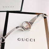 Gucci Guccissima Quartz Silver Dial Silver Steel Strap Watch For Women - YA134511 Authentic Buy Shop Now