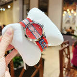 Gucci G Timeless Quartz Red Dial Two Tone NATO Strap Watch For Men - YA1264070 Authentic Buy Shop Now