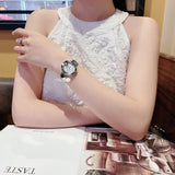 Gucci Guccissima Diamonds Mother of Pearl Dial Silver Steel Strap Watch For Women - YA134303 Authentic Buy Shop Now