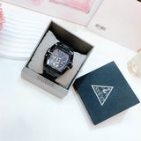 Guess Phoenix Multifunction Black Dial Grey Silicone Strap Watch For Men - GW0203G9 Authentic Buy Shop Now