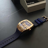 Guess Phoenix Multifunction Blue Dial Blue Rubber Strap Watch for Men - GW0202G4 Authentic Buy Shop Now