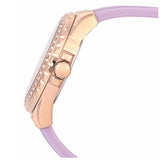 Guess Starlight Diamonds White Dial Purple Rubber Strap Watch for Women - W0846L6 Authentic Buy Shop Now