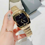 Guess Phoenix Black Dial Gold Steel Strap Watch for Men - GW0387G2 Authentic Buy Shop Now