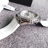 Guess Starlight Multifunction Diamonds White Dial White Rubber Strap Watch for Women - W0846L8 Authentic Buy Shop Now