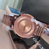 Guess Montauk Rose Gold Dial Rose Gold Steel Strap Watch For Women - W0933L3 Authentic Buy Shop Now
