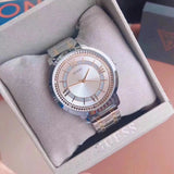 Guess Montauk Silver Dial Two Tone Steel Strap Watch for Women - W0933L5 Authentic Buy Shop Now