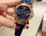Guess Limelight Blue Dial Blue Silicone Strap Watch For Women - W1053L1 Authentic Buy Shop Now