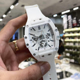 Guess Phoenix Multifunction White Dial White Rubber Strap Watch for Men - GW0203G2 Authentic Buy Shop Now
