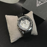 Guess Tailor Multifunction Black Dial Black Leather Strap Watch for Men - GW0389G1 Authentic Buy Shop Now