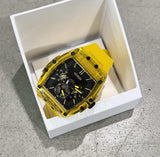 Guess Phoenix Multi Function Black Dial Yellow Rubber Strap Watch for Men - GW0203G6 Authentic Buy Shop Now