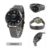 Coach Delancey Black Dial Black Steel Strap Watch For Women - 14502812 Authentic Buy Shop Now