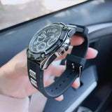 Guess Delta Black Dial Black Silicone Strap Watch for Men - GW0051G1 Authentic Buy Shop Now