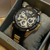 Guess Delta Black Dial Black Rubber Strap Watch for Men - GW0051G2 Authentic Buy Shop Now