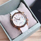 Guess Catalina White Dial White Silicon Strap Watch For Women - W0562L1 Authentic Buy Shop Now