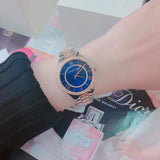 Michael Kors Lauryn Quartz Blue Dial Two Tone Steel Strap Watch For Women - MK3929 Authentic Buy Shop Now