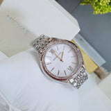 Michael Kors Mindy White Dial Silver Steel Strap Watch For Women - MK7075 Authentic Buy Shop Now