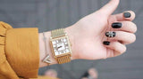 Guess White Dial Gold Mesh Bracelet Watch For Women - W0826L2 Authentic Buy Shop Now