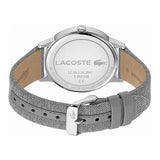 Lacoste Madrid White Dial Gray Leather Strap Watch for Men - 2011031 Authentic Buy Shop Now