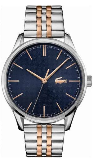 Lacoste Vienna Blue Dial Two Tone Steel Strap Watch for Men - 2011048 Authentic Buy Shop Now
