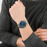 Lacoste Vienna Blue Dial Silver Steel Strap Watch for Men - 2011049 Authentic Buy Shop Now