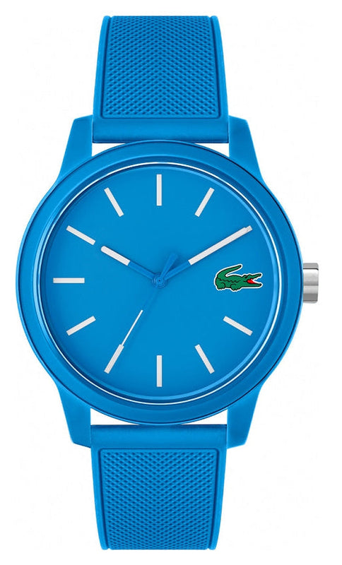 Lacoste 12.12 Blue Dial Blue Silicone Strap Watch for Men - 2011193 Authentic Buy Shop Now