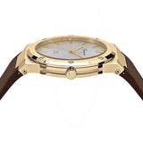 Salvatore Ferragamo F-80 Classic White Dial Brown Leather Strap Watch for Men - SFDT00819 Authentic Buy Shop Now