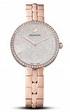 Swarovski Cosmopolitan Diamond Powder Silver Dial Rose Gold Steel Strap Watch for Women - 5517803 Authentic Buy Shop Now