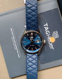 Tag Heuer Carrera Quartz Blue Dial Blue Calfskin Leather Strap Watch for Women - WAR1112.FC6391 Authentic Buy Shop Now