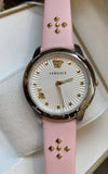 Versace Audrey Quartz White Dial Pink Leather Strap Watch for Women - VELR00119 Authentic Buy Shop Now