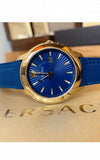 Versace V-Urban Quartz Blue Dial Blue Leather Strap Watch for Men - VELQ00319 Authentic Buy Shop Now