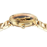 Versace V Virtus Quartz Black Dial Gold Steel Strap Watch For Women - VET300121 Authentic Buy Shop Now