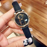 Marc Jacobs Corie Black Dial Black Leather Strap Watch for Women - MJ1580 Authentic Buy Shop Now