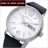Marc Jacobs Fergus White Dial Black Leather Strap Watch for Men - MBM5076 Authentic Buy Shop Now
