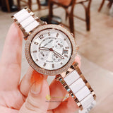 Michael Kors Parker White Dial Two Tone Steel Strap Watch for Women - MK5774 Authentic Buy Shop Now